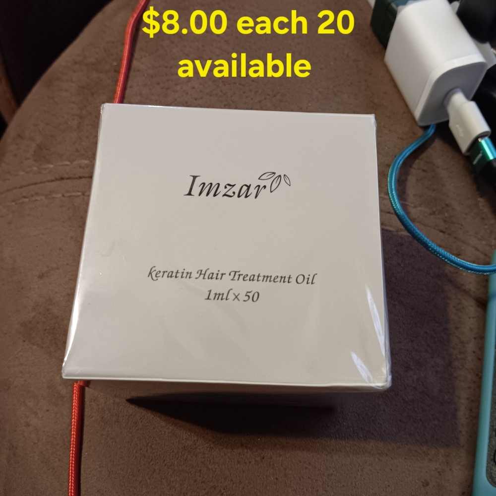 Bundle Of 4  50ct Imzar Keratin Hair Treatment Oil Containers